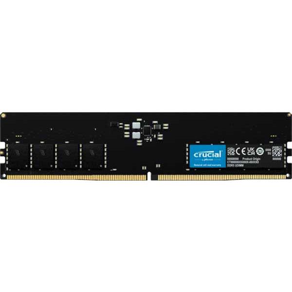 Crucial 16GB(16GBx1) DDR5 4800MHz(PC5-38400) UDIMM CL40 16Gbit