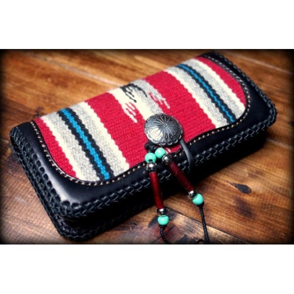 手縫い革財布 ハンドメイドオルテガラグロングウォレット YOL-1