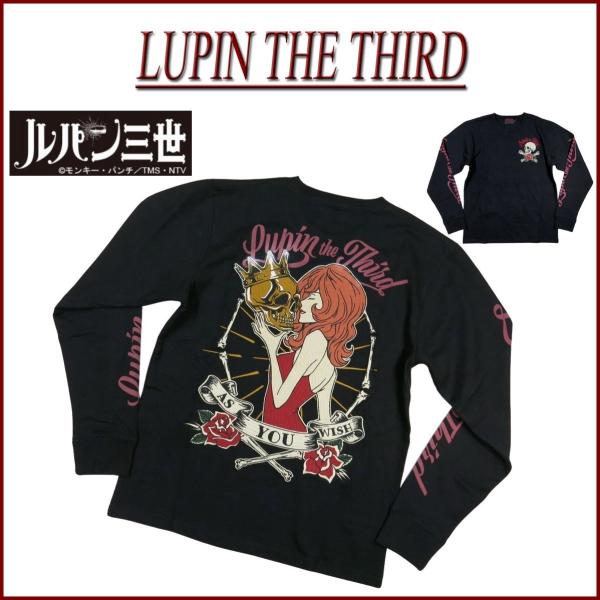 LUPIN THE THIRD ルパン三世 峰不二子 スカルクロスボーン刺繍 ロンT