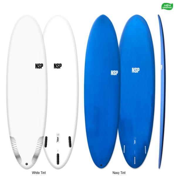 NSP Surfboard PROTECH FUNBOARD 6'8” 2カラー サーフボード ファン