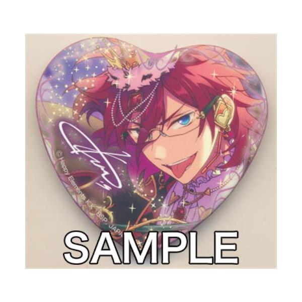 七種茨 ホワイトデーハート缶バッジ あんスタ ホワイトデー ハート缶