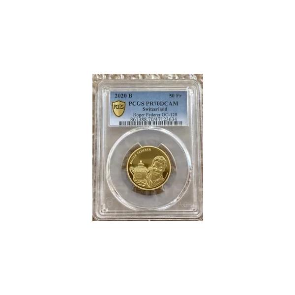 PCGS PR70】ロジャー・フェデラー 金貨 スイス連邦造幣局 50フラン