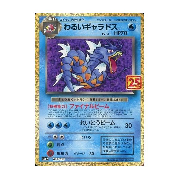 わるいギャラドス [25th ANNIVERSARY edition] S8a-P 005/025 傷有り