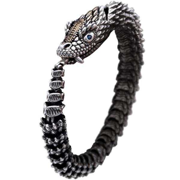 蛇 吉祥 ブレスレット へび 金運 開運 お守り メンズ レディース 腕輪