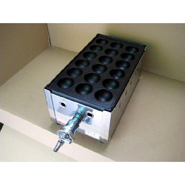 業務用 たこ焼き器 1丁掛 [18穴x1連] (都市ガス用) : MDS01 - 通販