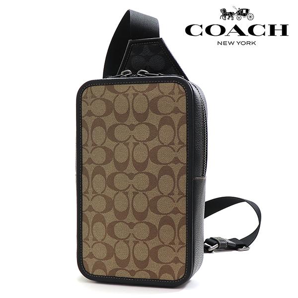 COACH（コーチ） ボディバッグ メンズ カーキ×チャコール C9865 QBTUP