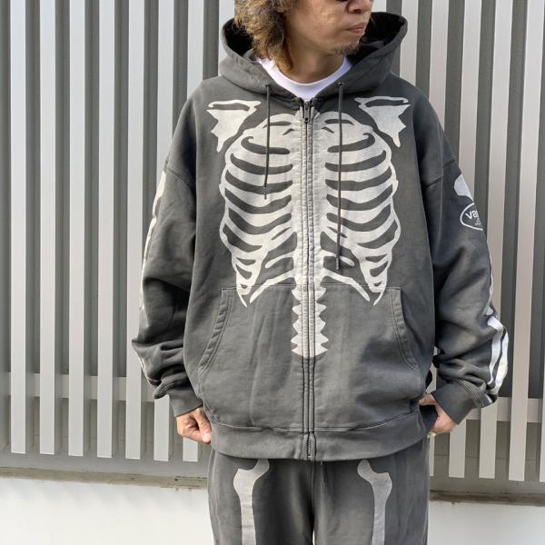 VANSON（バンソン） ジップパーカー BONE ZIP UP HOODIE フーディー