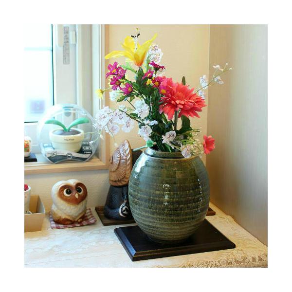 信楽ビードロ焼き・7号丸花瓶 信楽ビードロ焼き・7号丸花瓶