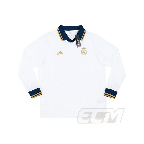国内未発売】レアルマドリード ICON 長袖 シャツ ホワイト【19-20