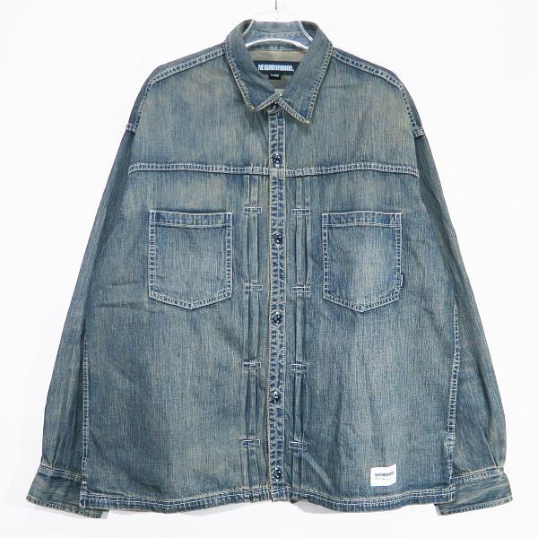 NEIGHBORHOOD（ネイバーフッド） 24AW WASHED DENIM SHIRT LS 242SPNH