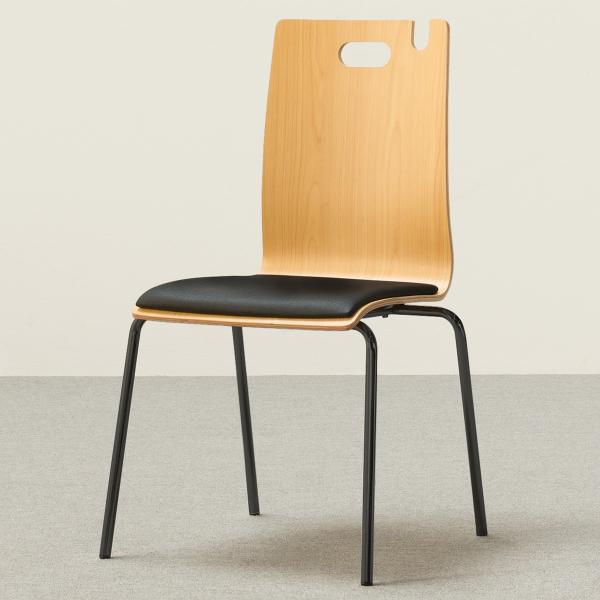 ニトリ（NITORI） スチール脚チェア(NアビスCIBK GTB LBR-BK12