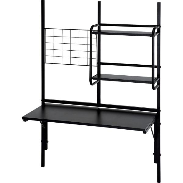 ニトリ（NITORI） 棚付きデスク(HB02 BK) ニトリ期間限定：4/6迄