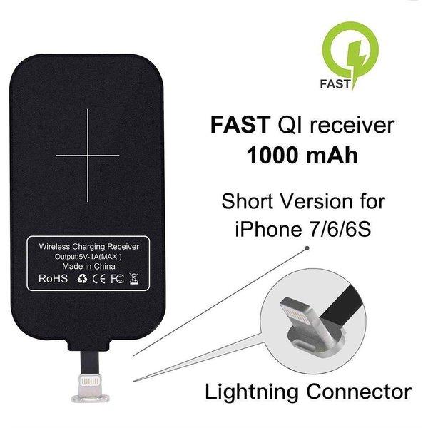 即納 iPhone アイフォン スマホ対応 Qi チー規格 ワイヤレスレシーバー