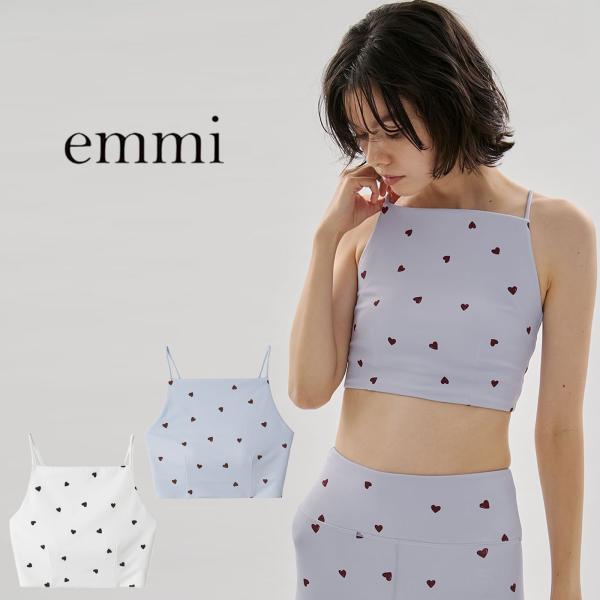 emmi yoga（エミヨガ） エミ ヨガ ハートパターンブラトップ UVカット
