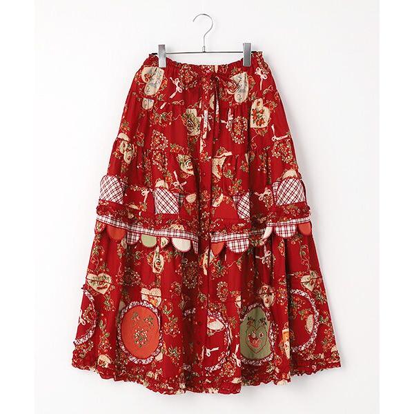 PINK HOUSE（ピンクハウス） Rambling Heartsプリントパッチワーク使い