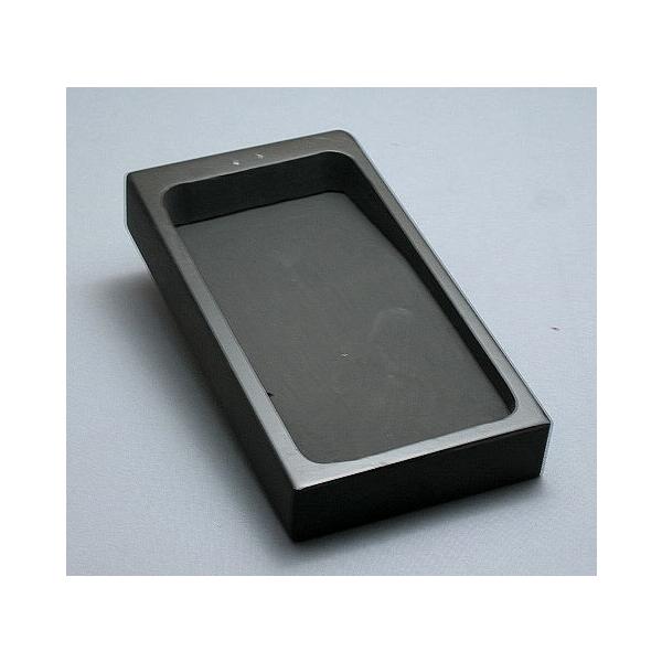 硯 / 硯石 四五平 角彫 - 雄勝 玄昌石- ☆ 純国産硯 : 筆匠 朱陽堂