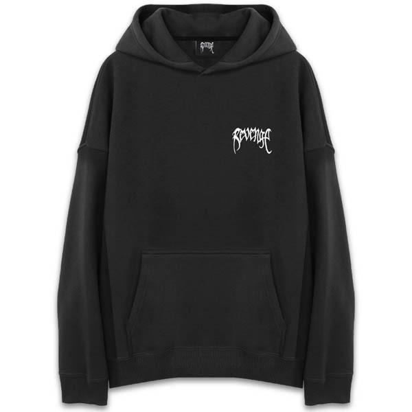 REVENGE GALLERY【リベンジギャラリー】LOGO EMBLOIDERD BLACK SWEAT