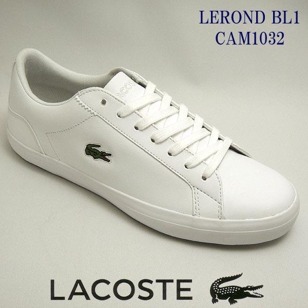 LACOSTE（ラコステ） メンズレザースニーカー LEROND BL1 ホワイト 白