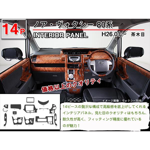 インテリアパネル ノア/ヴォクシー 80系 ZRR80G/85G H26.01-【当日発送