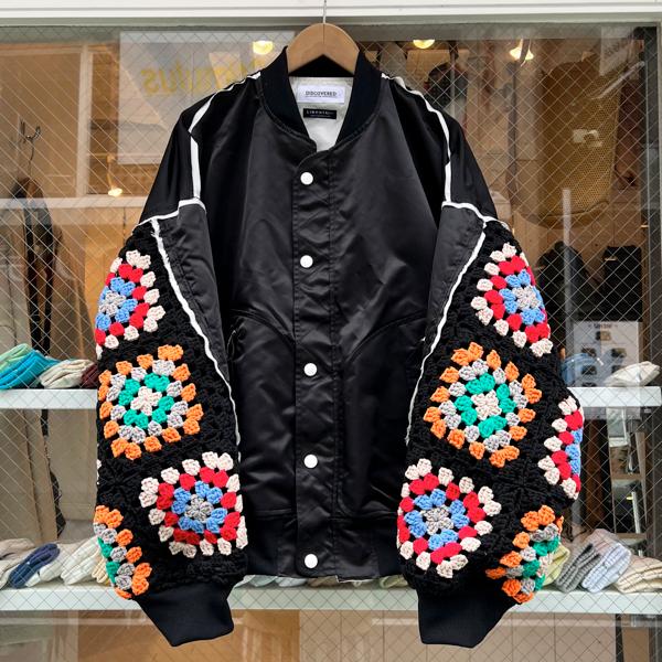 DISCOVERED（ディスカバード） / KNIT SLEEVE MA-1(BLACK) : Proof Of