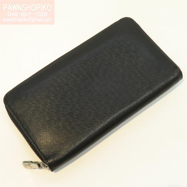 ルイヴィトン　タイガ　ジッピーオーガナイザー長財布　グレー系