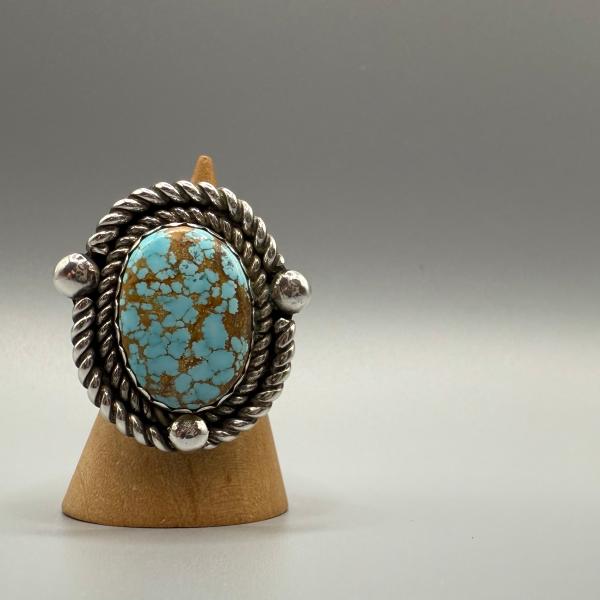 1950's No.8ターコイズリング ナンバー8/ターコイズ/シルバーリング