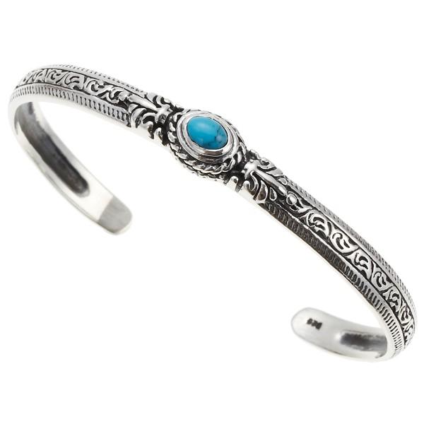 メンズブレスレット バングル ターコイズ トルコ石 インディアン 爆買