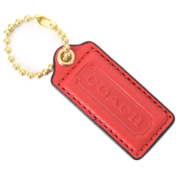 COACH（コーチ） タグ レザー ハングタグ チャーム キーホルダー