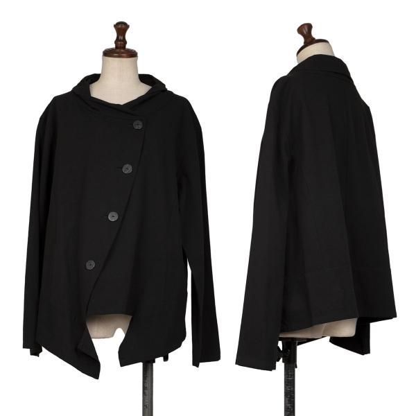 Sensounico（センソユニコ） 慈雨 シルク混裾切替ジャケット 黒40