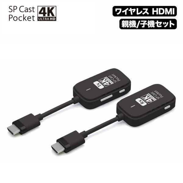 SPCastPocket4K 4K対応ワイヤレスHDMI to HDMI ワイヤレスミラーリング