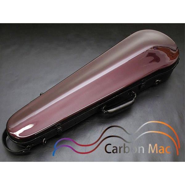 カーボンマック CFV-2 WRD ワインレッド バイオリンケース 軽量 スリム