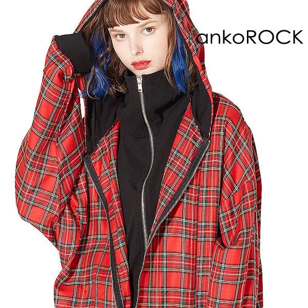 ankoROCK アンコロック ジップアップパーカーメンズ ジップパーカー