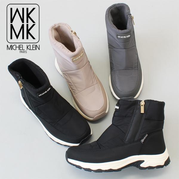 MK ミッシェルクラン MICHEL KLEIN 軽量 撥水 厚底 スノーブーツ