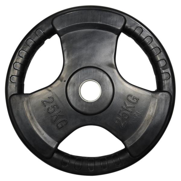 バーベルプレート Φ50mm トレーニング器具 ラバー加工 1枚販売 [ 25kg