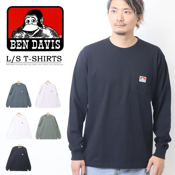BEN DAVIS（ベンデイビス） 胸ポケット 長袖Tシャツ ロンT 長T メンズ