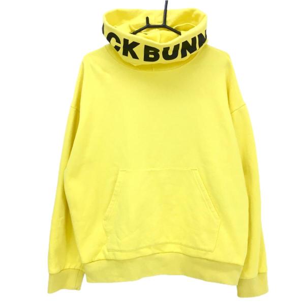 Jack Bunny!!（ジャックバニー） パーカー イエロー×黒 ロゴプリント