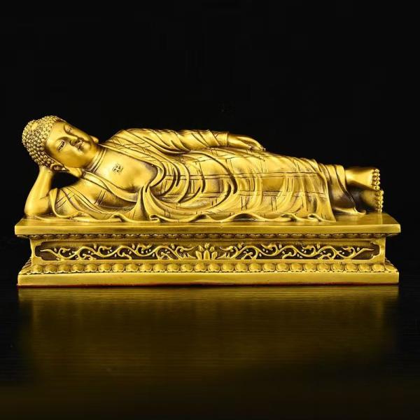 佛像 涅槃仏 釈迦牟尼仏 如来像 釈迦 風水 置物 オブジェ 仏像 供養像