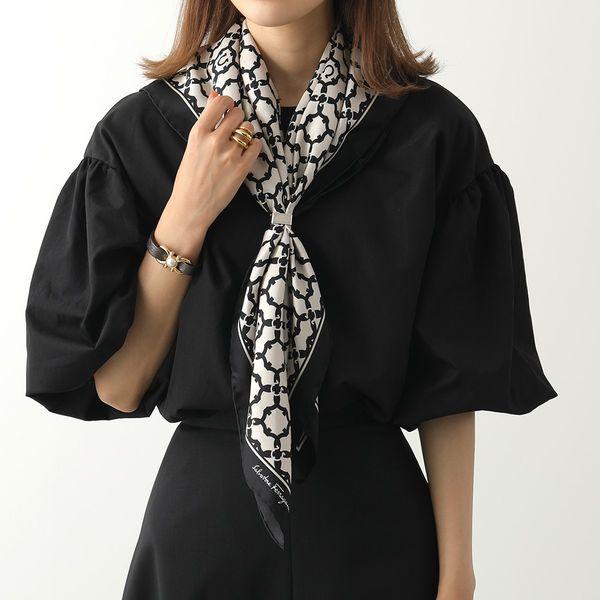 FERRAGAMO（フェラガモ） スカーフ 31 0054 レディース 90×90 シルク