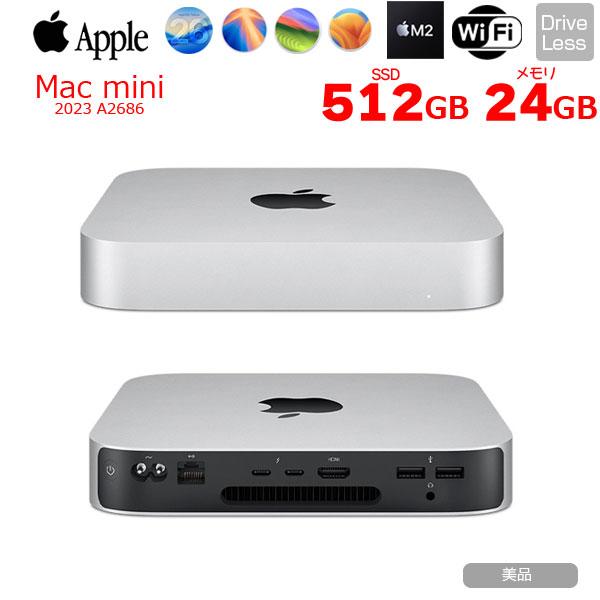 Mac mini 【中古パソコン】Apple MMFK3J/A A2686 M2 2023 小型デスク