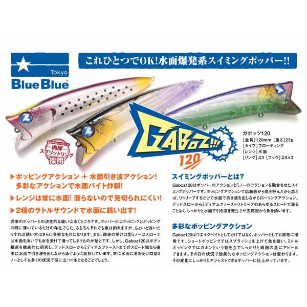 BLUE BLUE（ブルーブルー） ガボッツ!!!GABOZ 120 : ウインズヤフー店