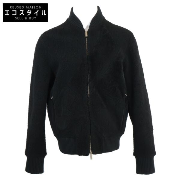 HERMES エルメス シアリングムートン ボアブルゾン ジップアップ