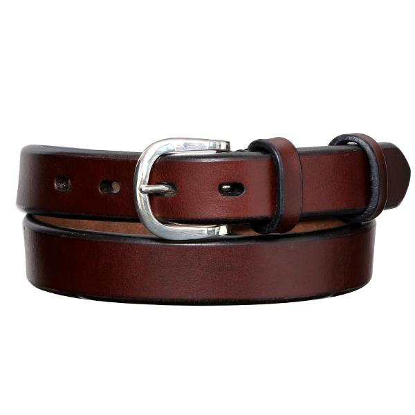 池之端銀革店 レザーベルト メンズ 本革 シンプル 銀製バックル