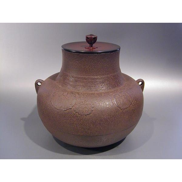 茶道具 風炉釜 車軸釜 富貴ノ図、手塚 圭成作 : 佐藤大観堂 - 通販