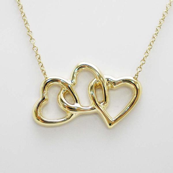 TIFFANY&Co.（ティファニー） トリプルハートネックレス 3連 K18YG 18