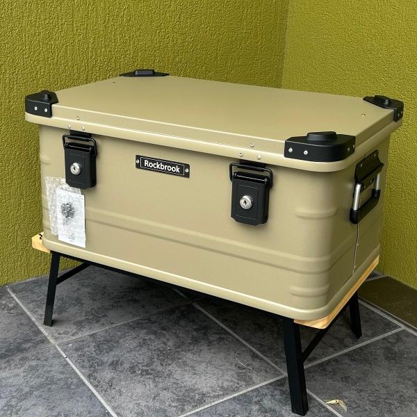 アルミ コンテナ ボックス 50L 鍵付 ハードモデル カスタムベース