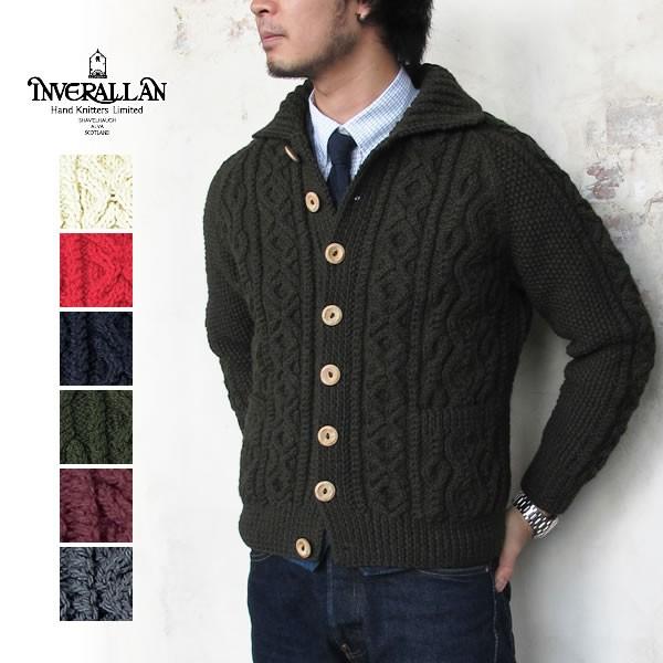 INVERALLAN（インバーアラン） 3A ハンドニット カーディガン〔SK