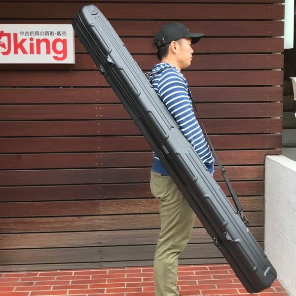 ハードロッドケース ルアーロッド 黒 ショアジギングロッド シーバス