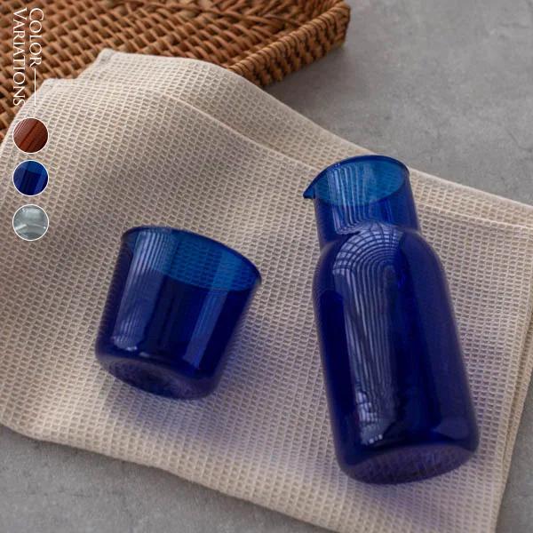 水差し ボトル コップ おしゃれ ガラスカップ＆ピッチャーセット