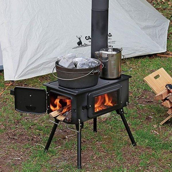 薪ストーブ キャプテンスタッグ ストーブ BBQ KAMADO かまど 煙突