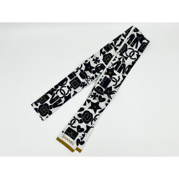CHANEL（シャネル） ヘアバンド ツイリー スカーフ リボン バンドー